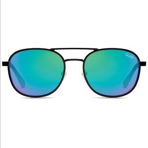 What Apollo black frame blue green lens
